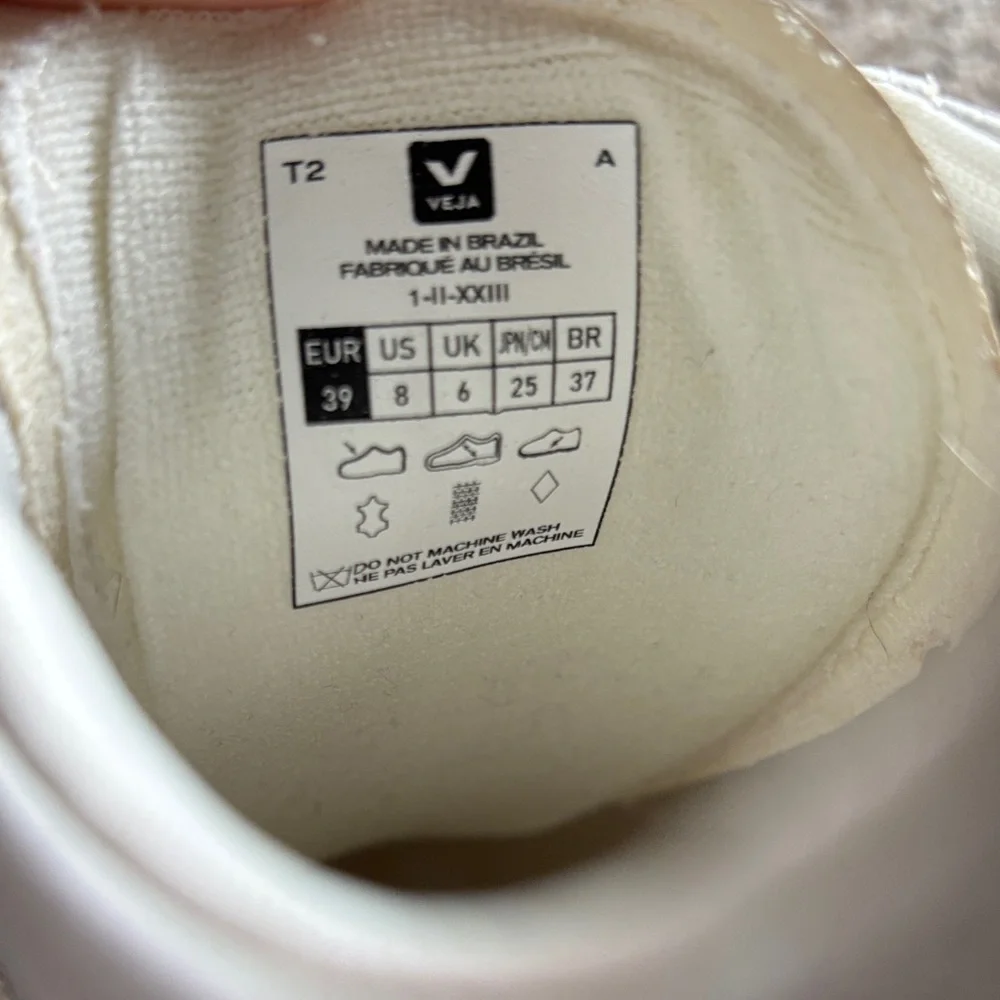 Veja White and Tan Sneakers - Picture 4 of 4